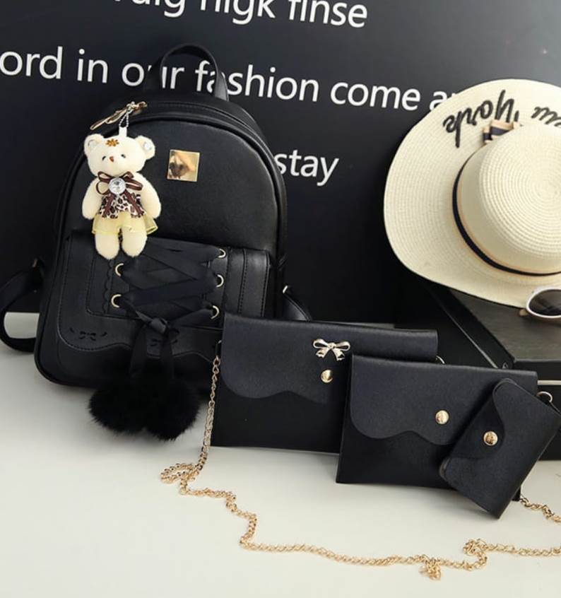 Rucsac dama negru 3 in 1 Nadia biashoes.ro imagine reduceri